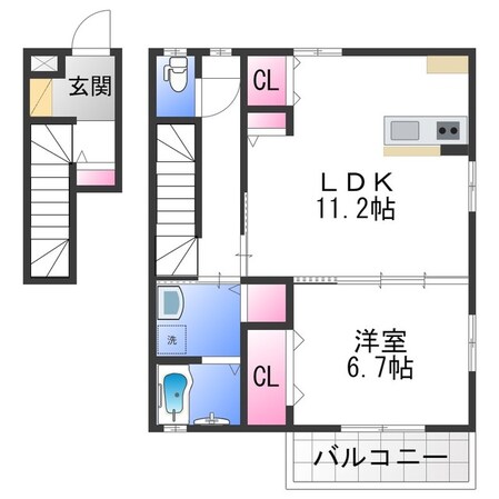 オリーブの物件間取画像